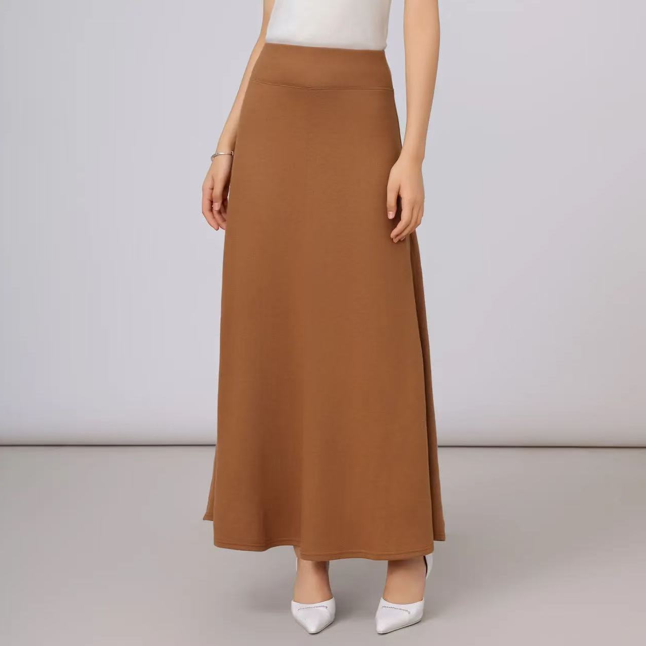 显瘦气质优雅黑色高腰开叉时尚夏季包臀半身裙裙子百搭5200502