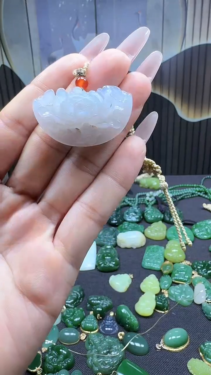 和田玉未镶嵌挂件1