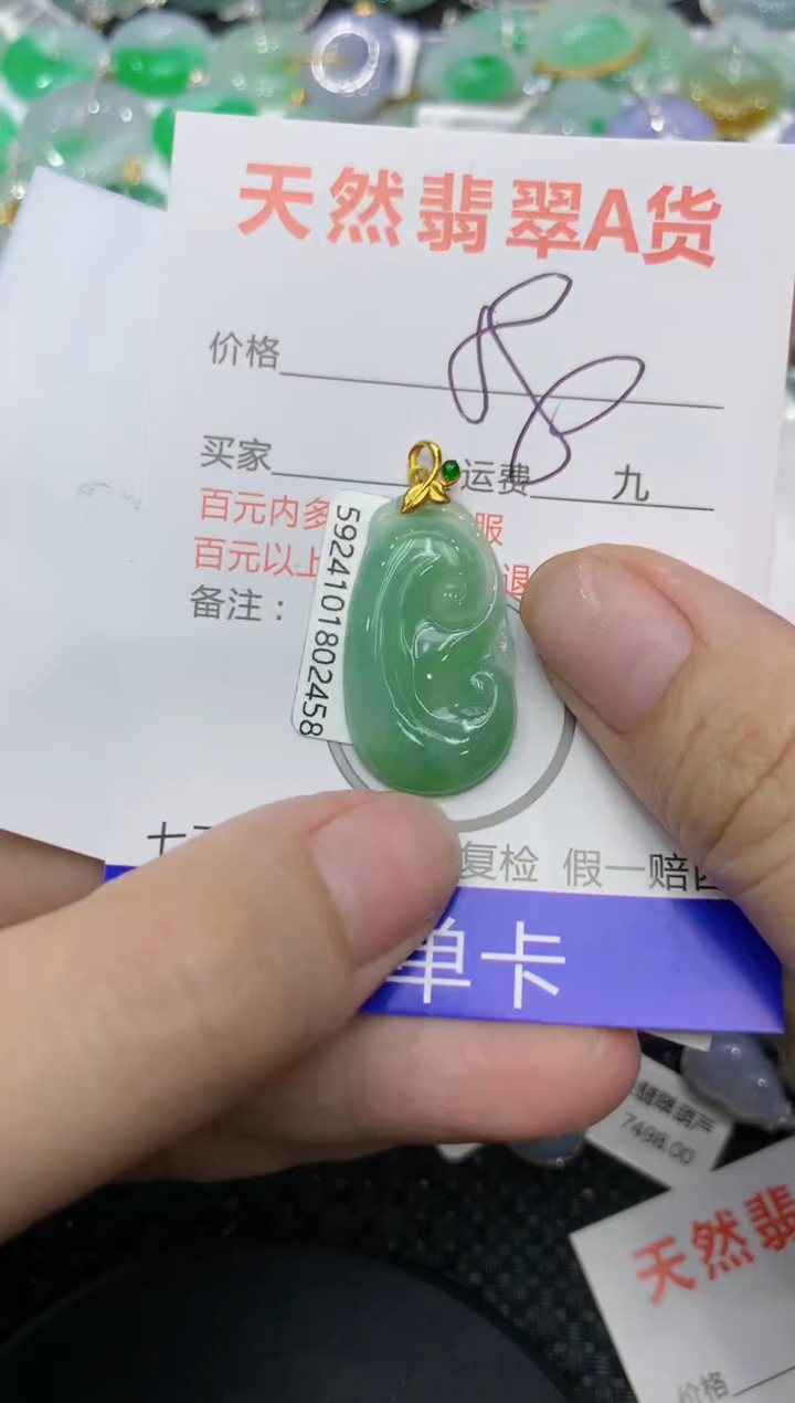 【闪购商品】翡翠颈饰18K金镶嵌111111111