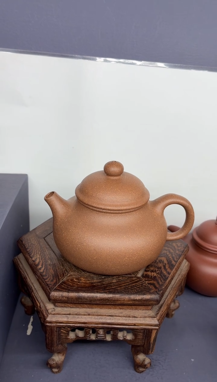 茶壶紫砂芝麻绿 容天