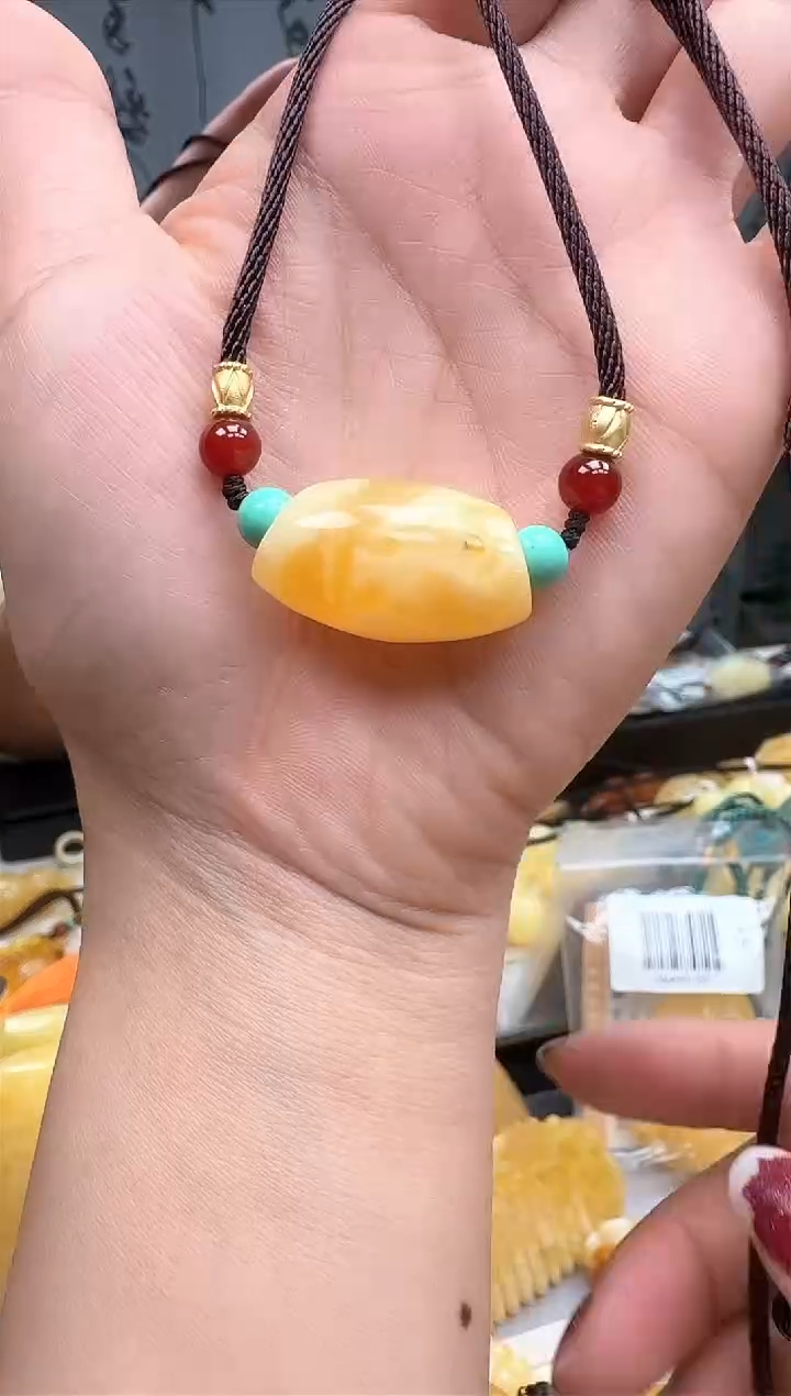 【闪购商品】琥珀裸石未镶嵌锁骨链