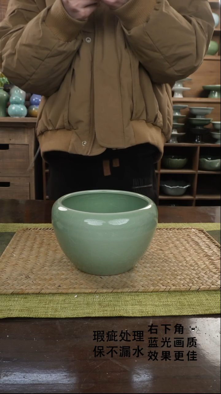 陶瓷苹果茶渣缸A-14（直径）次品保不漏水外观不完美