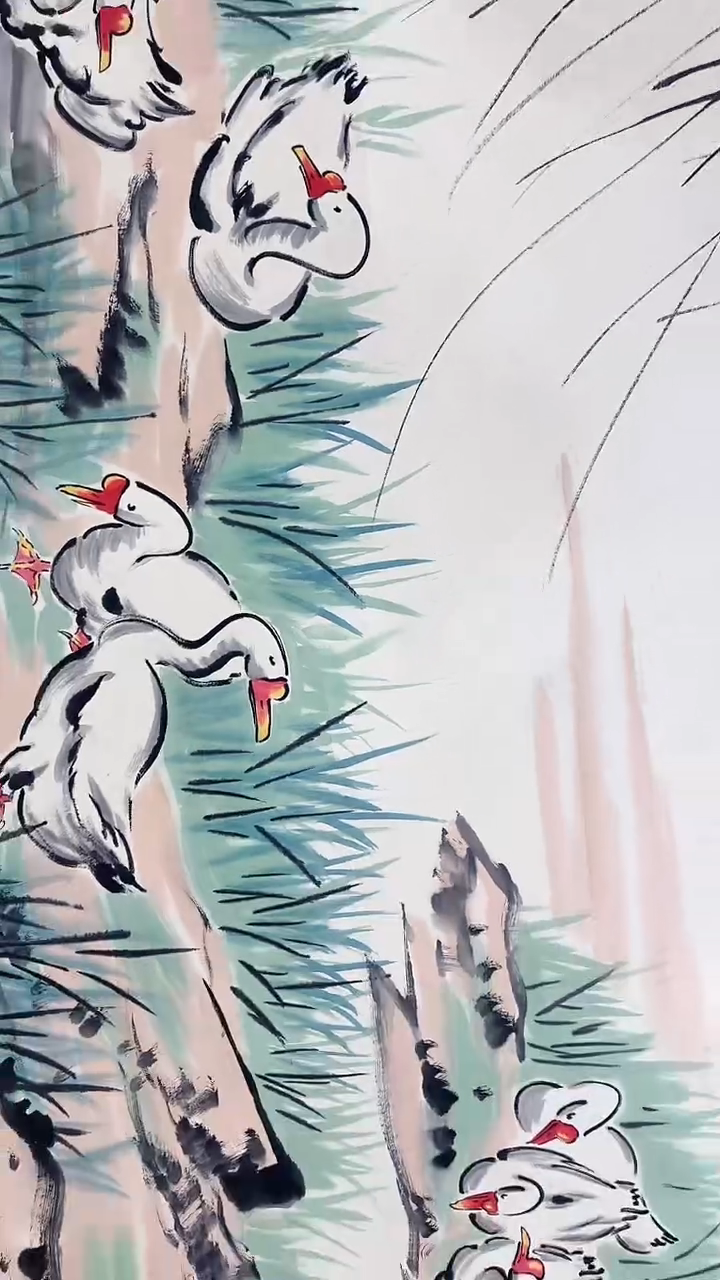 书法12-1-24徐老师丈二国画作品