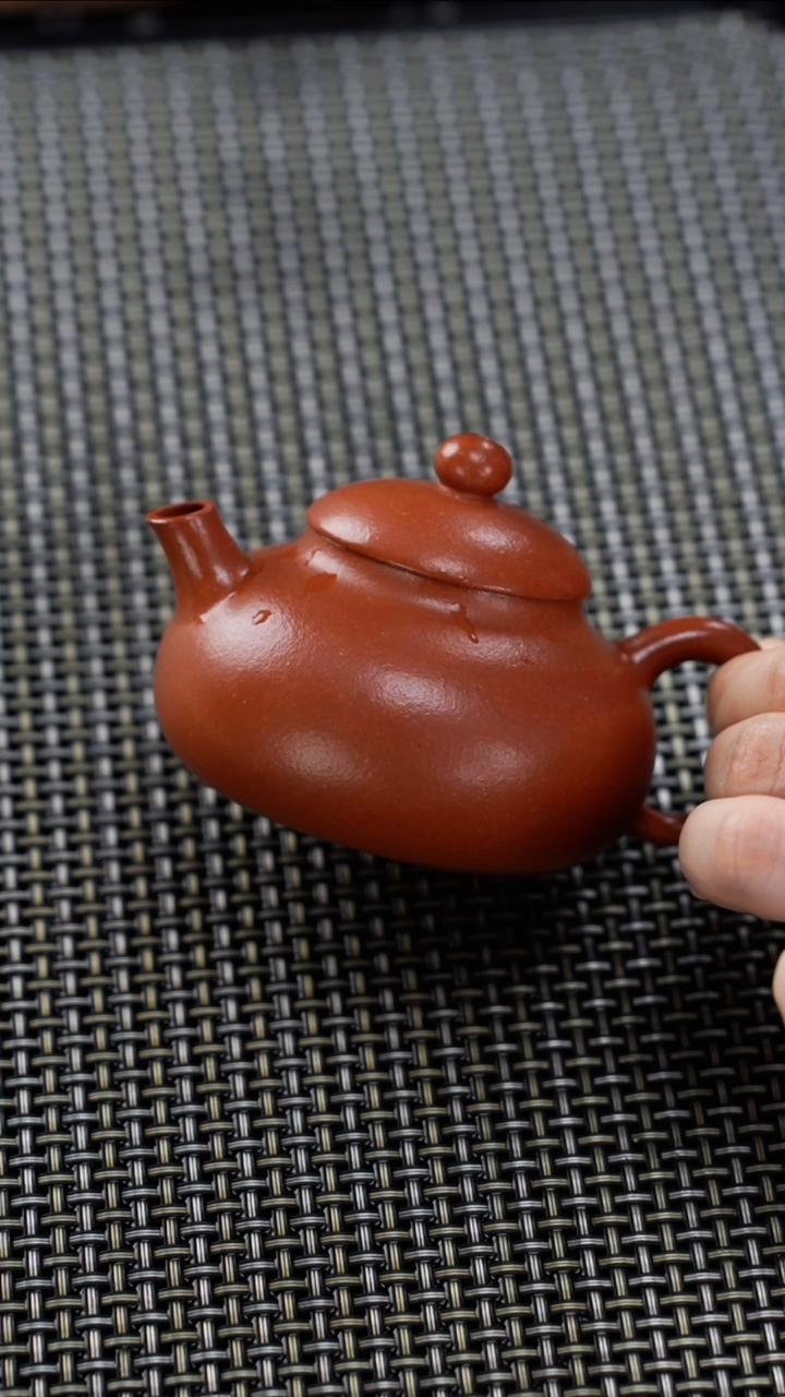 茶壶紫砂生砂朱泥玉露西施130cc