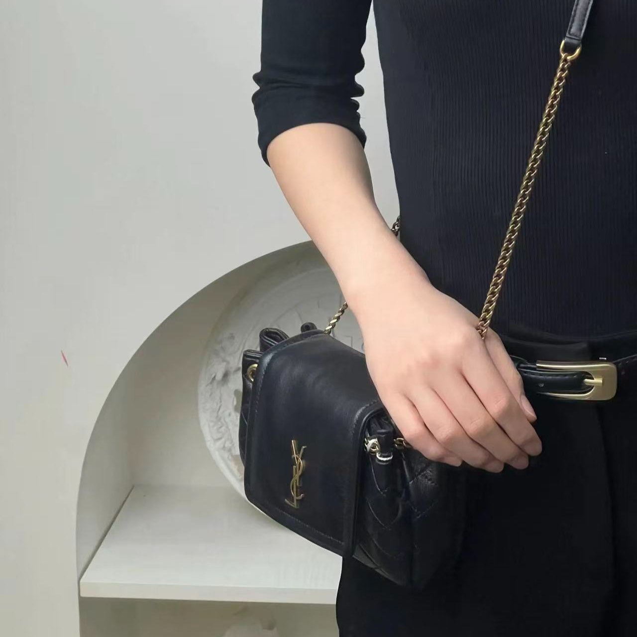 99新 YSL/圣罗兰 ysl nolita黑金/甄选