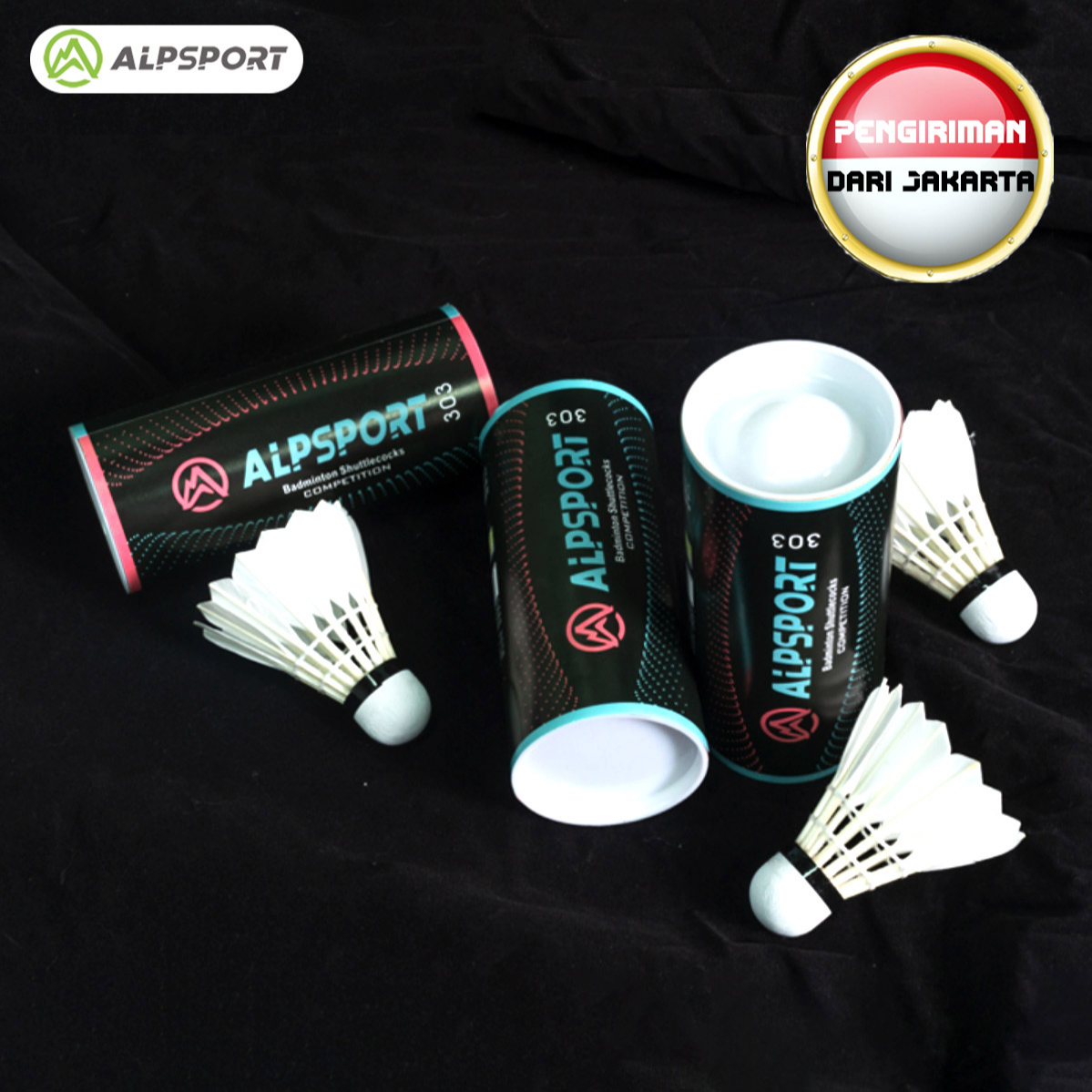 【清仓】ALPSPORT奥斯伯303羽毛球训练比赛用球3只装训练专用球