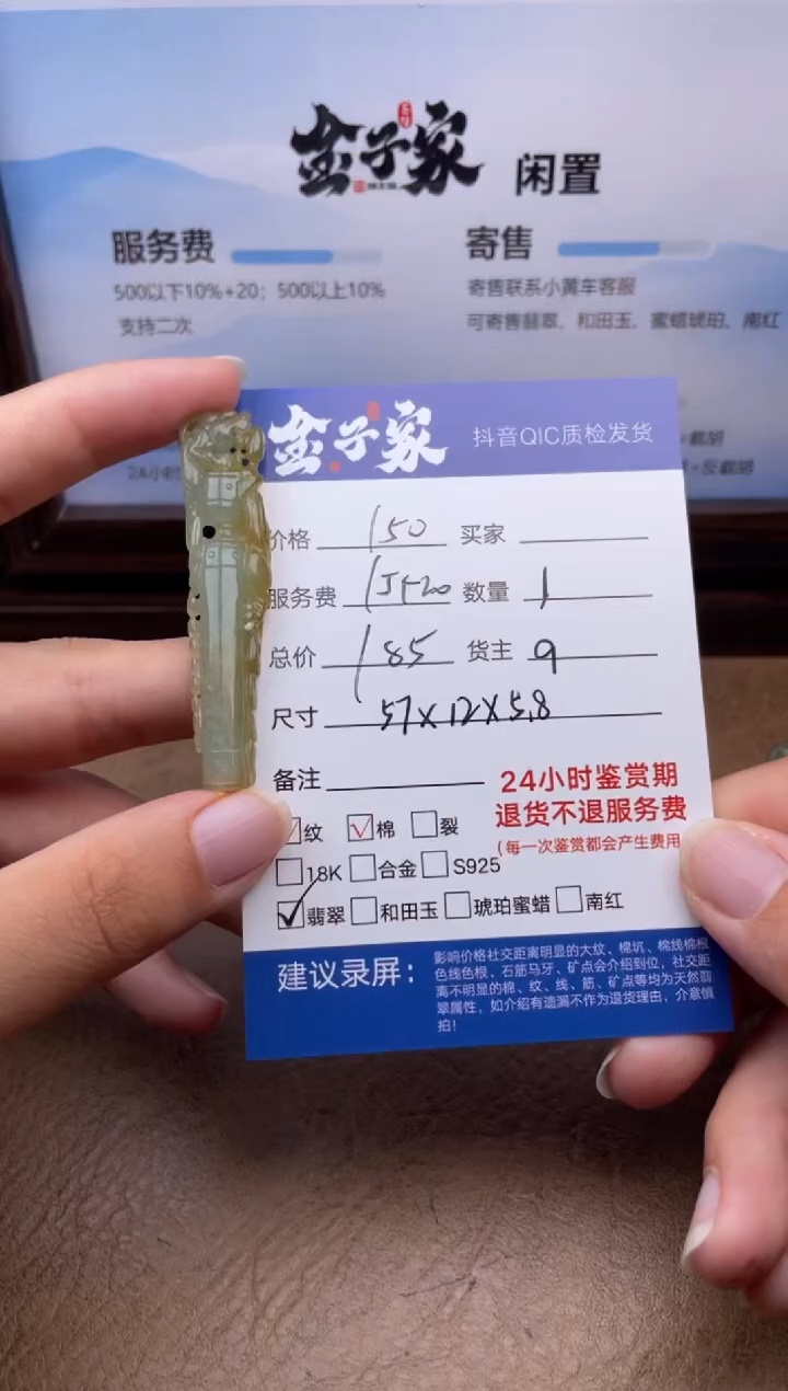 翡翠未镶嵌颈饰5445806139