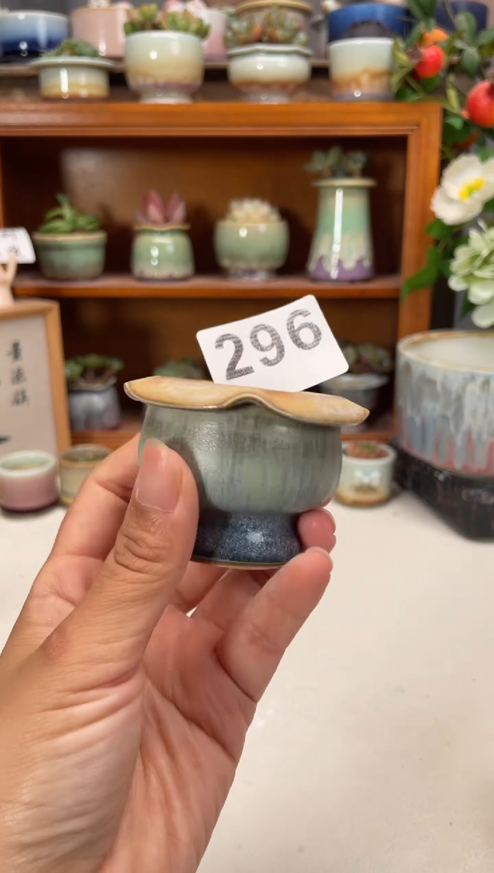 瓷片296知木小芳花盆