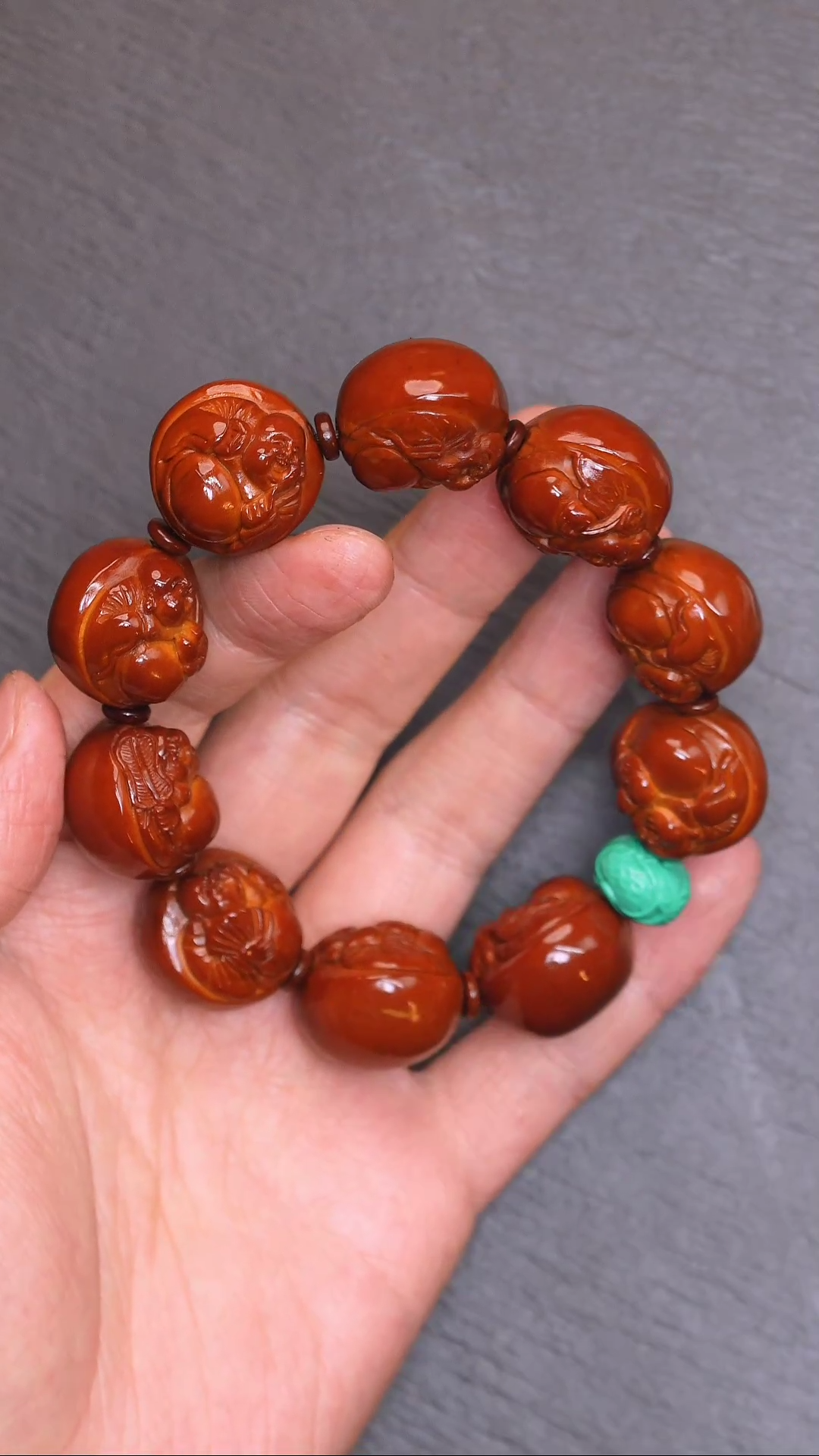 【闪购商品】橄榄核吊坠金颖弥勒回血