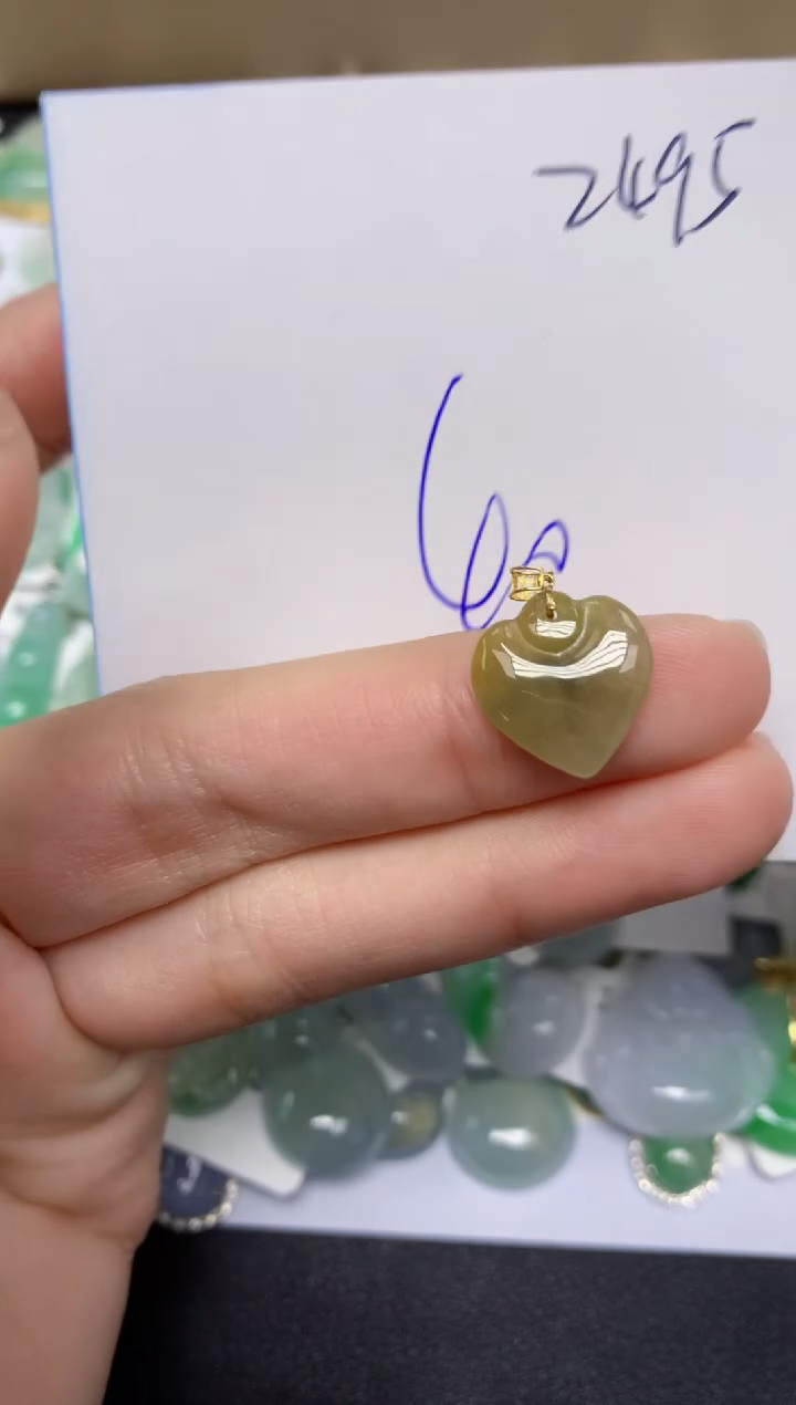 【闪购商品】翡翠颈饰18K金镶嵌 天然翡翠A货