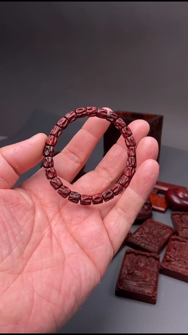 小叶紫檀印度小叶紫檀 百香籽手串