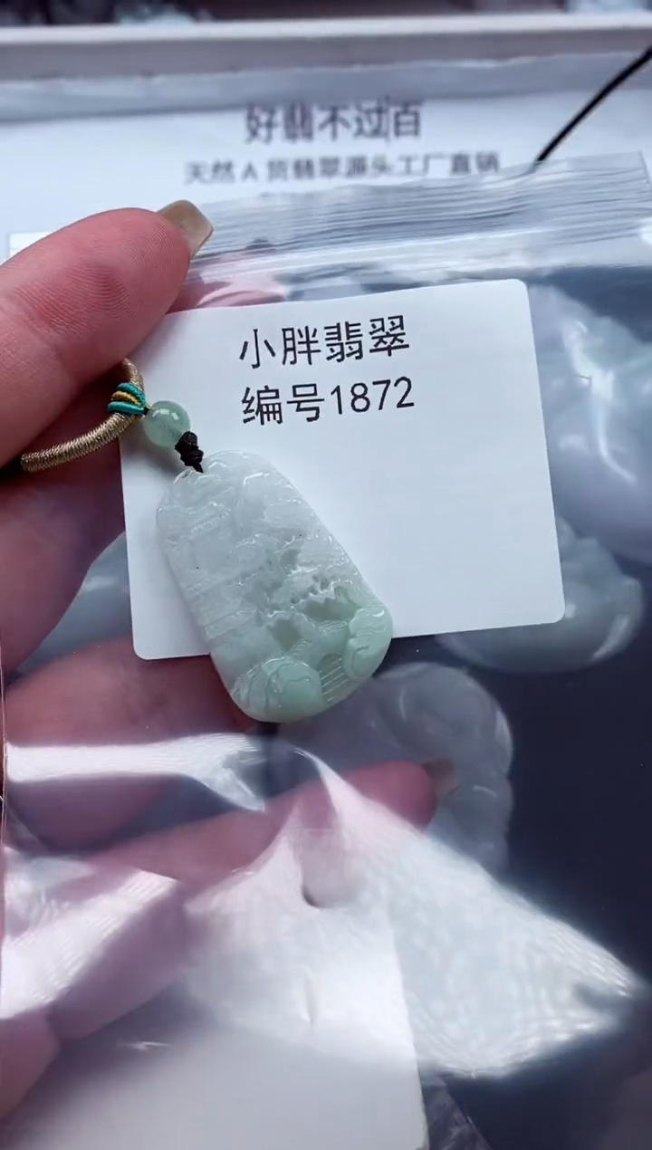 颈饰未镶嵌翡翠缅甸天然A货翡翠1872