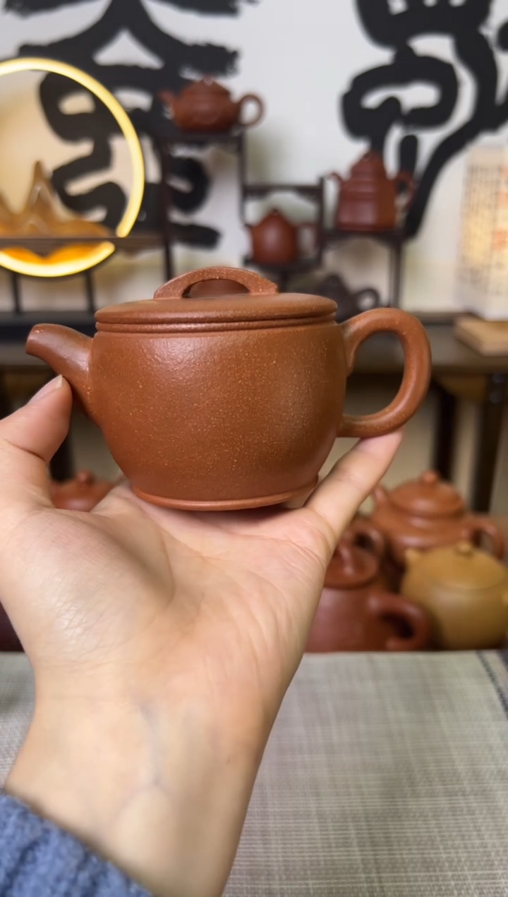 【闪购商品】段泥茶壶独壶黄降坡汉瓦壶150CC