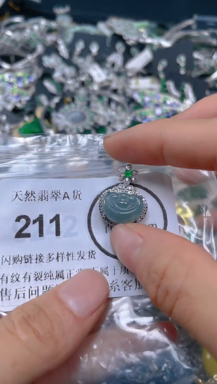 翡翠未镶嵌颈饰211