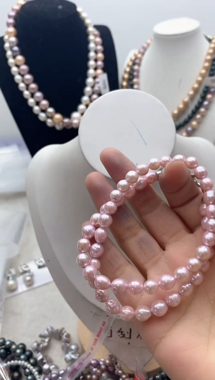 【闪购商品】淡水珍珠颈饰钛钢160