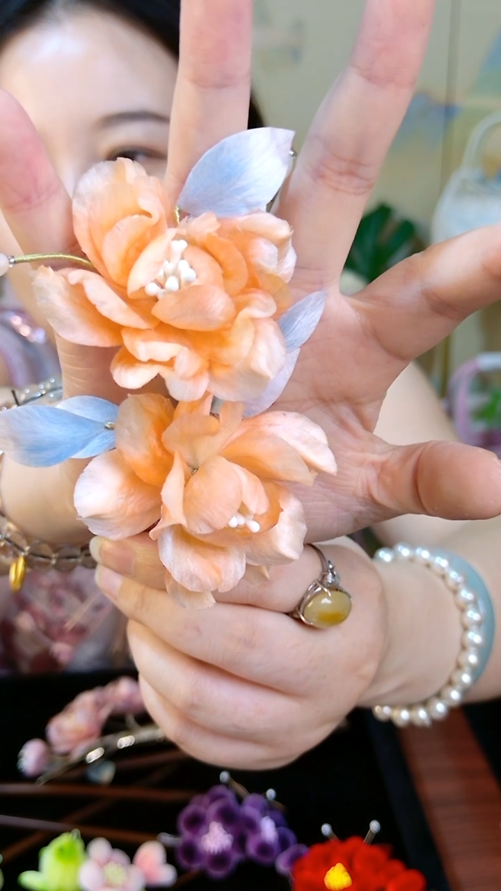 织绣纯手工非遗绒花