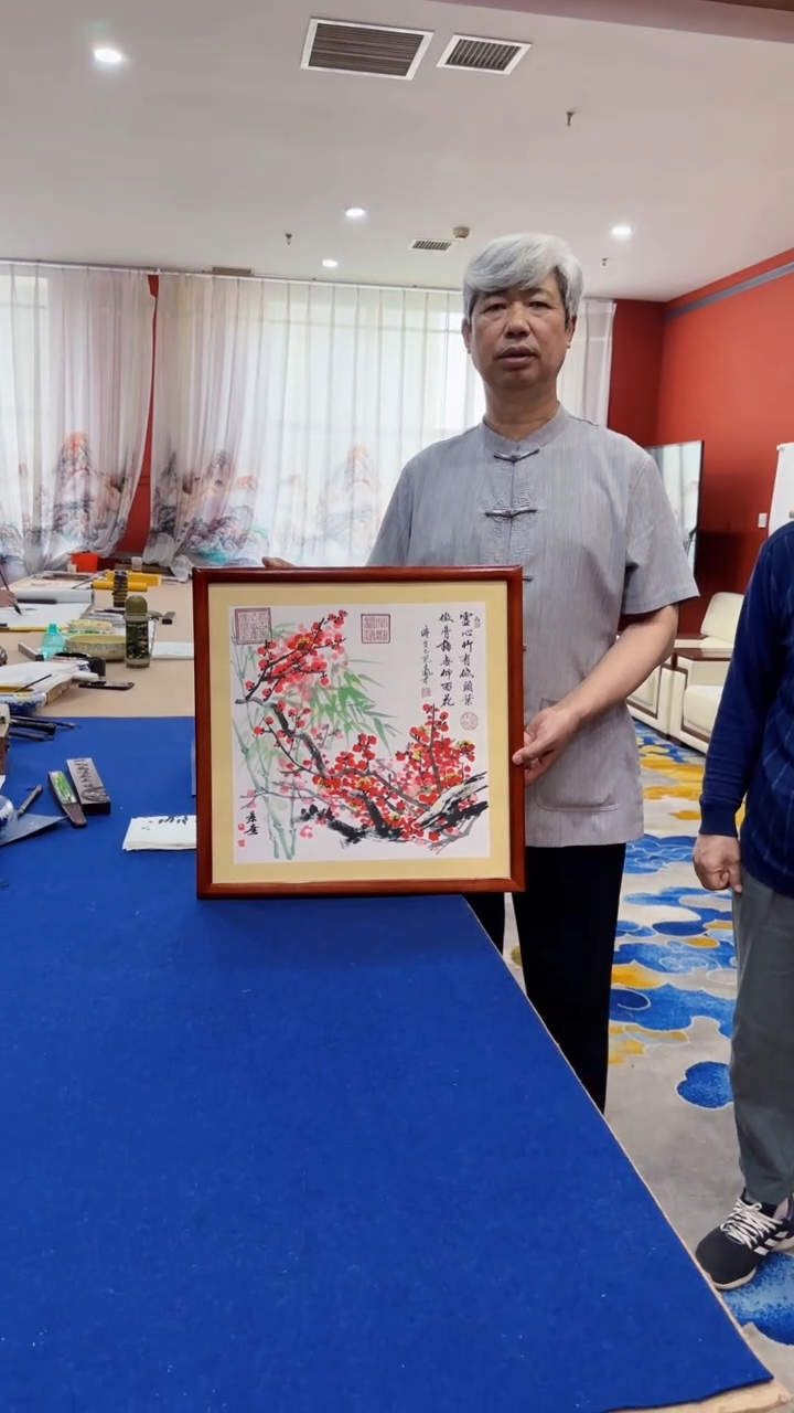 书法王凤才 丁景奎 书画合作