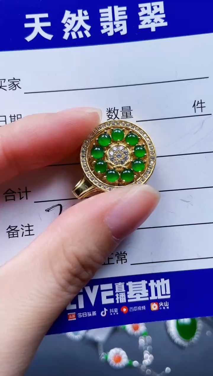 颈饰银S925镶嵌翡翠717