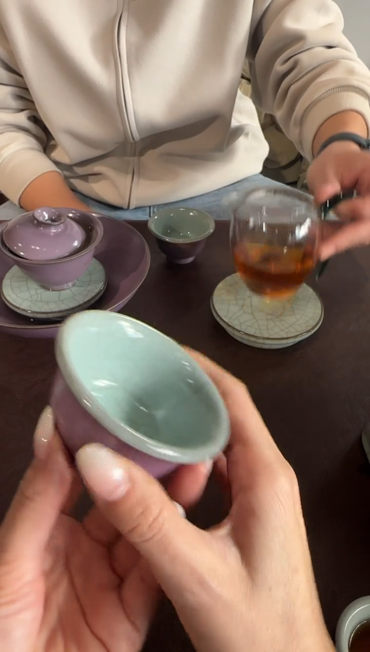 瓷程智强 紫韵 小压手杯