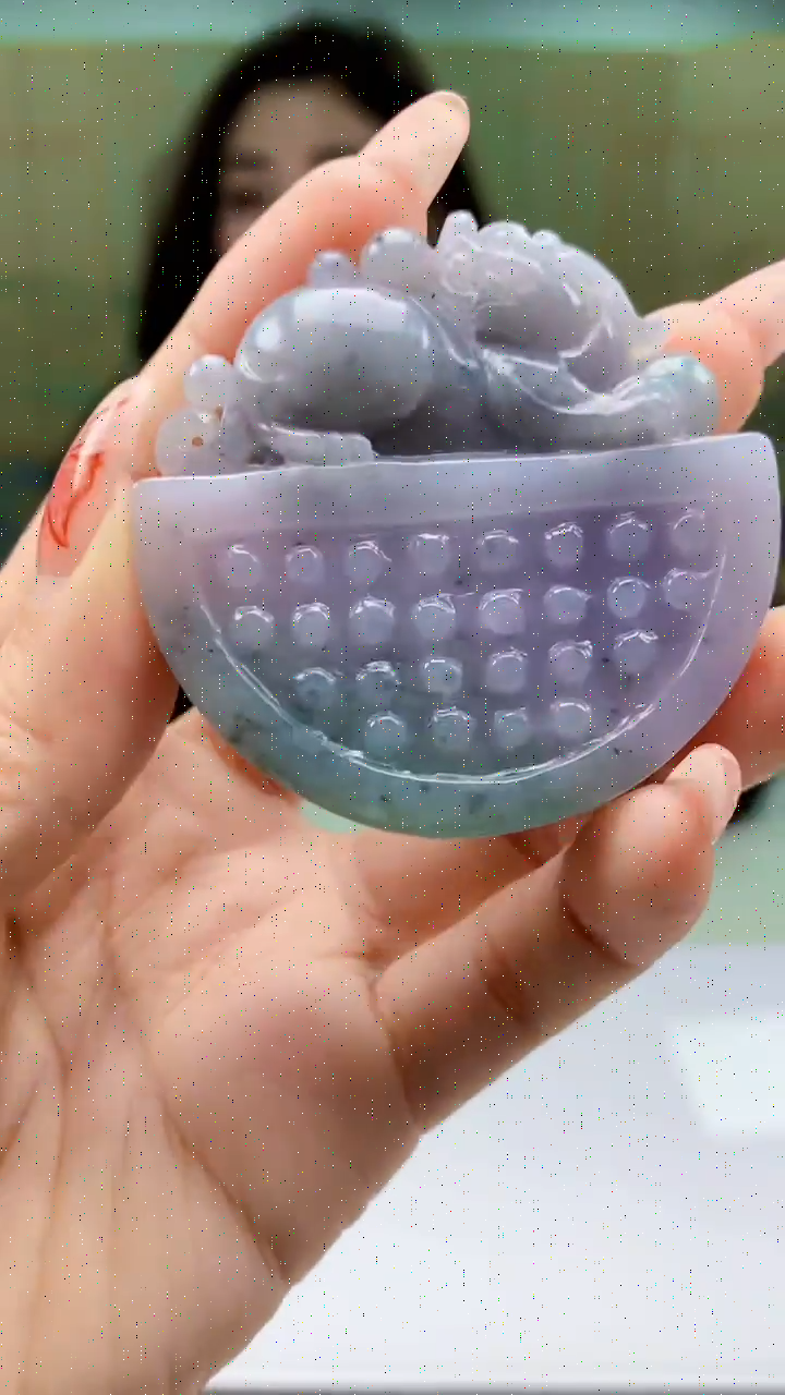 【闪购商品】定制翡翠未镶嵌4829ty-毛货挂件65