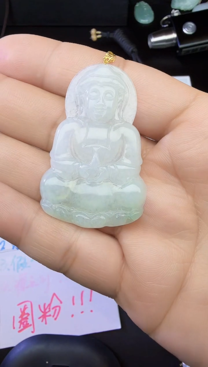 【闪购商品】翡翠颈饰未镶嵌观音