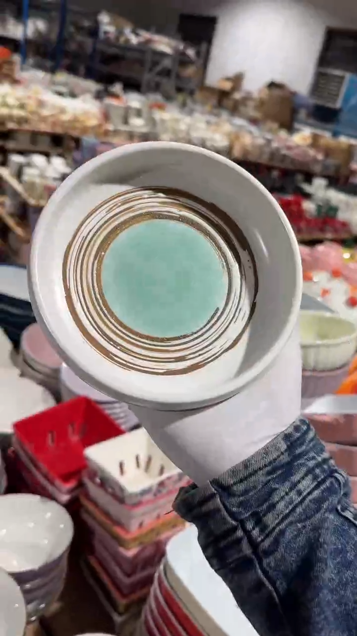 陶瓷绿墨钵钵深盘微瑕 凑满20元包邮