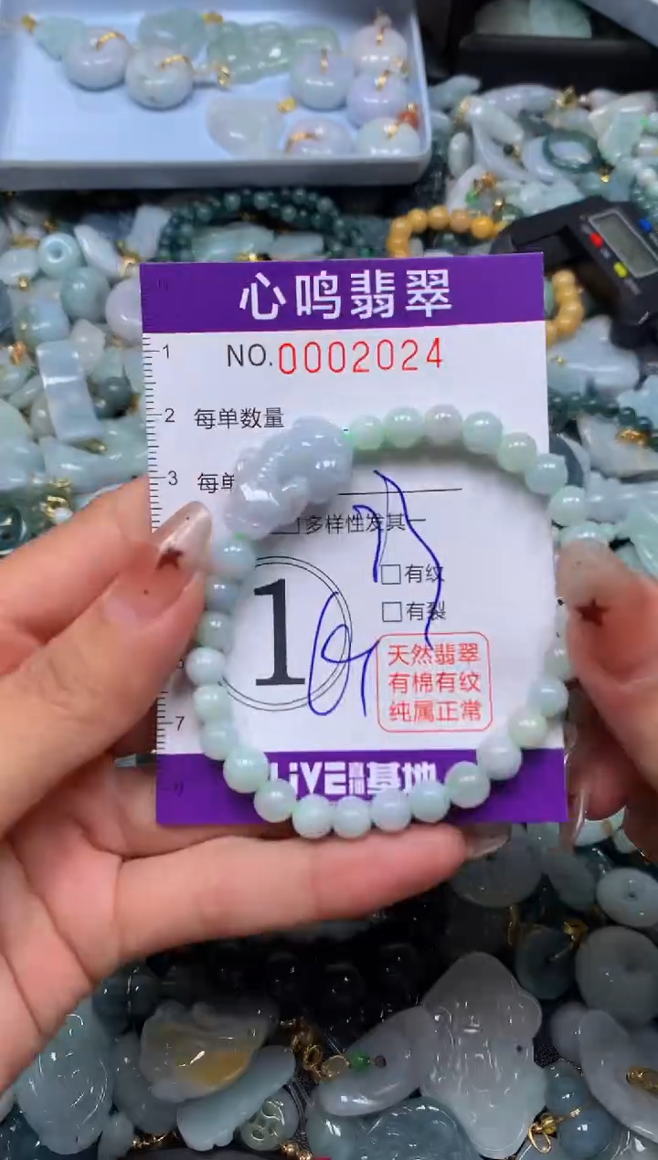 翡翠未镶嵌颈饰闪购002024