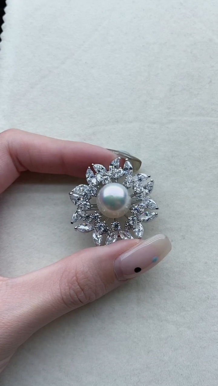 【闪购商品】海水珍珠胸针未镶嵌Y57