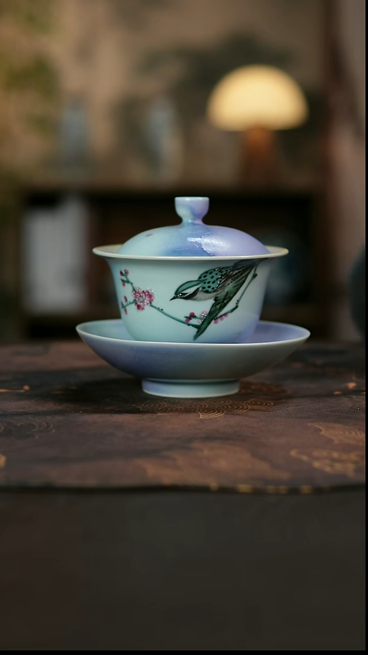 景德镇陶瓷杯碗柴烧多人