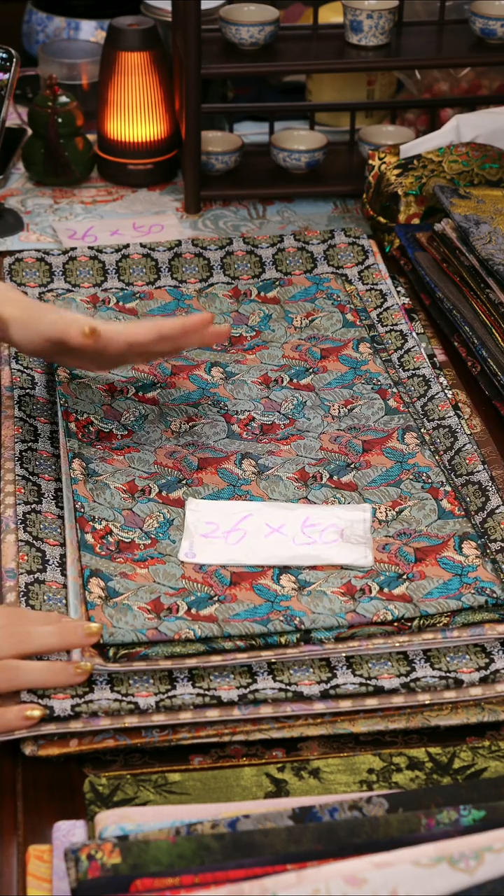 【琉璃浅梦双面】中国风干泡织锦茶席26*50