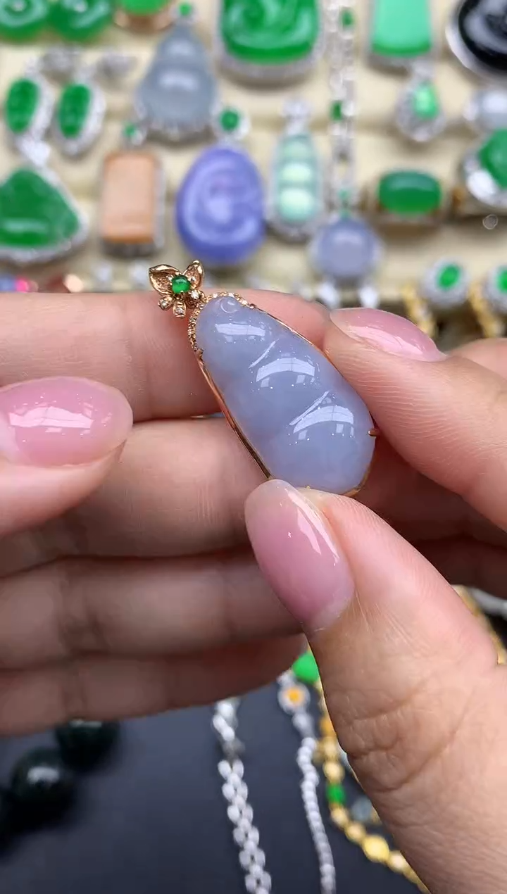 【闪购商品】翡翠颈饰18K金镶嵌425-中国好珍宝