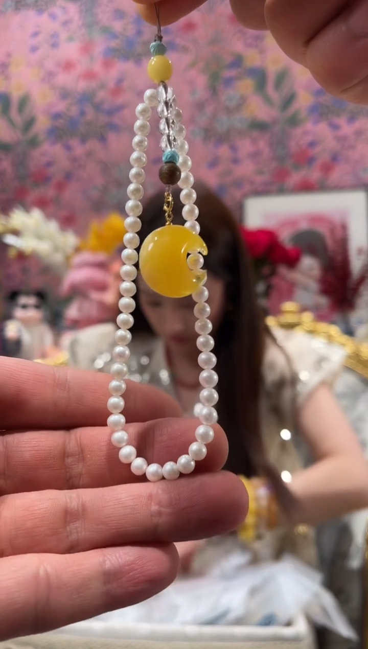 【闪购商品】淡水珍珠珠宝奇石未镶嵌珍珠手机链