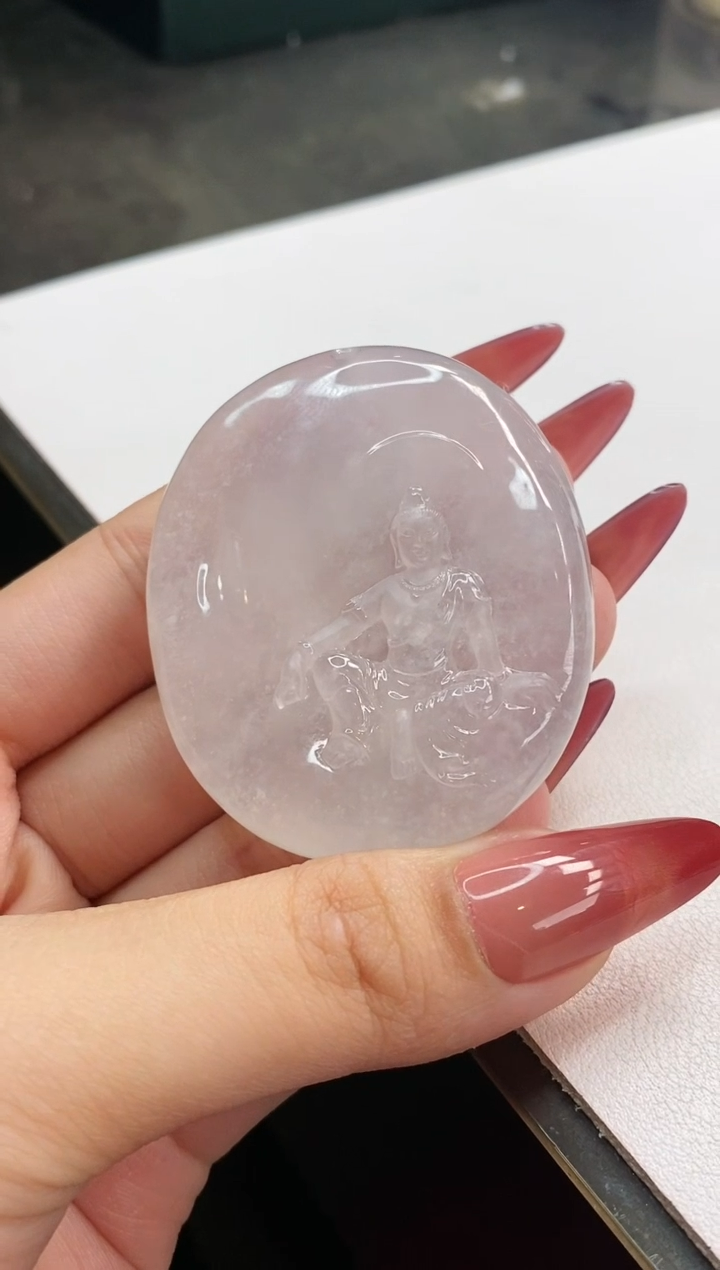 【闪购商品】翡翠颈饰未镶嵌自在观音