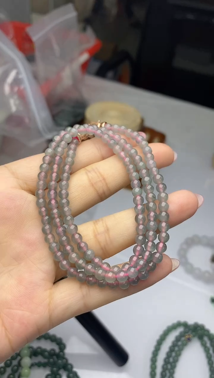 项链未镶嵌翡翠天然翡翠珠链