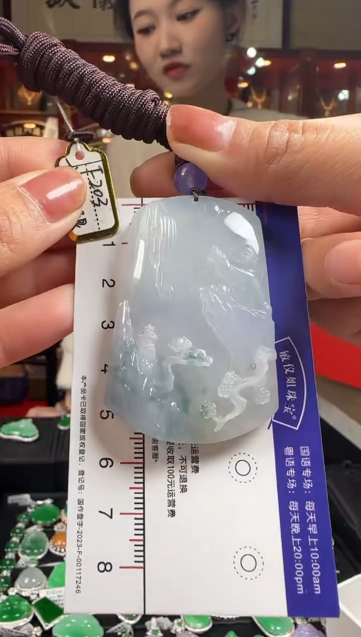 【闪购商品】翡翠颈饰未镶嵌F203前途无限