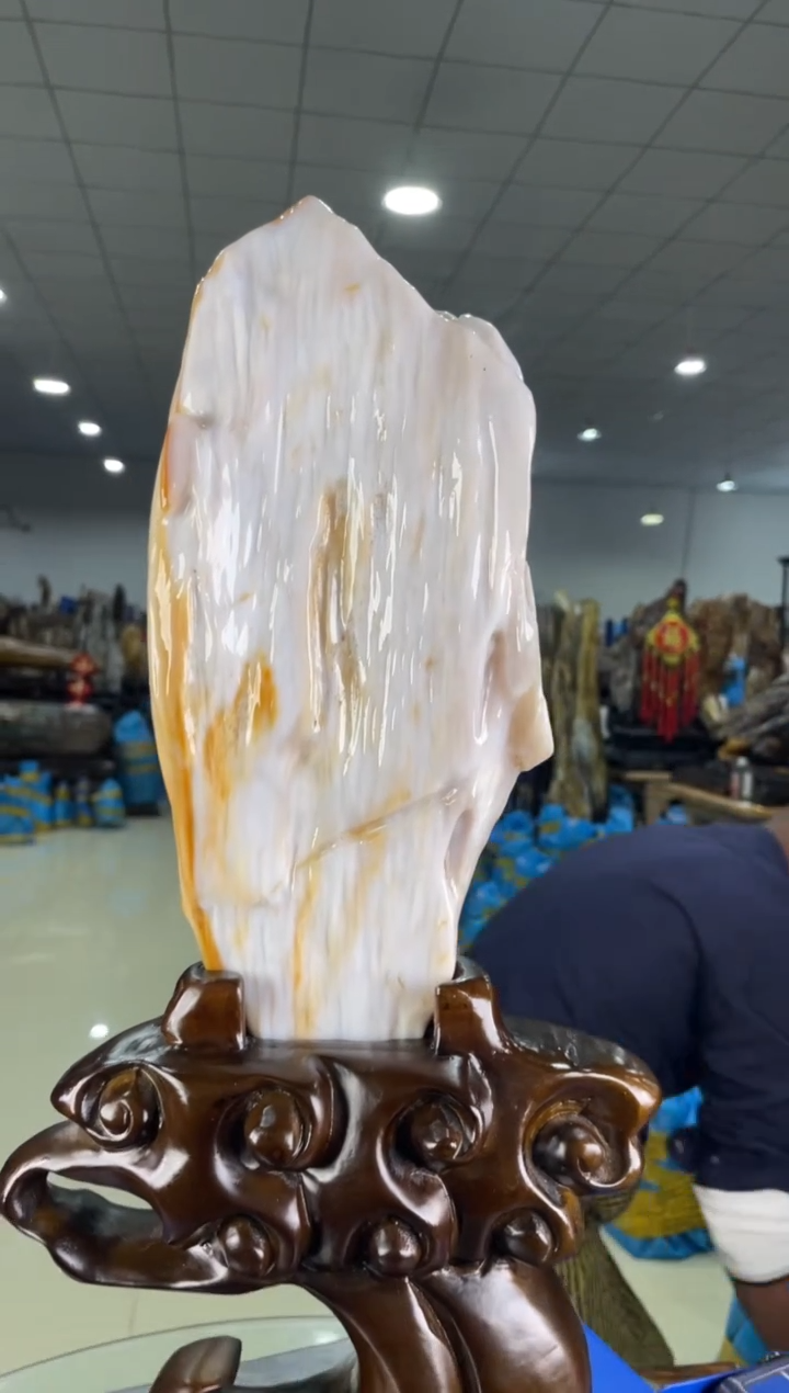 【闪购商品】硅化玉摆件未镶嵌29