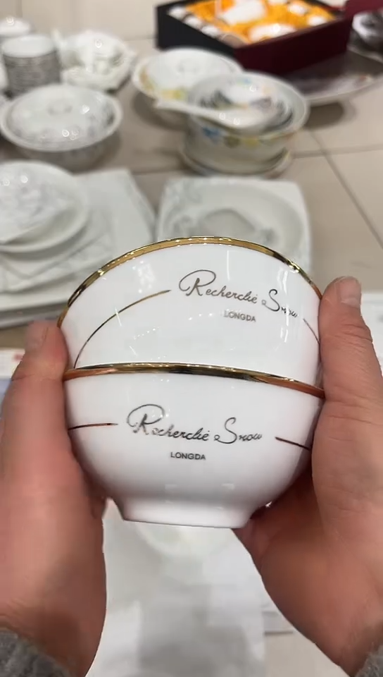 骨瓷4.5碗2个隆达骨瓷