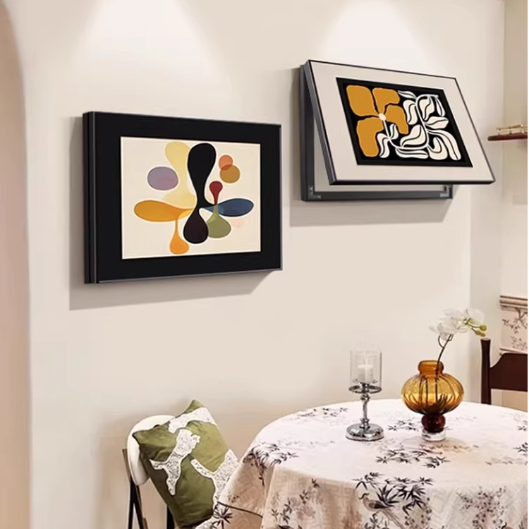 （中古电表箱合集）电表箱装饰画2025新款挂式掀盖式中古风遮挡物画