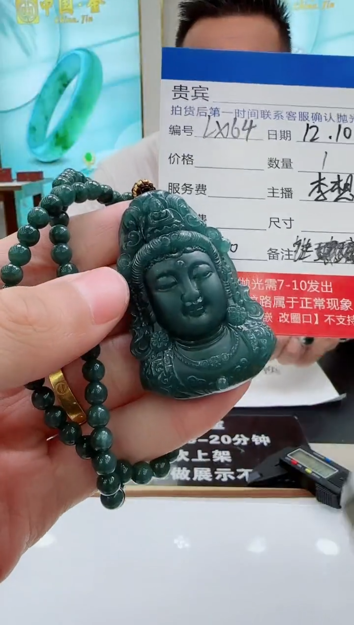 未镶嵌定制翡翠LX64翡翠吊坠赠珠链-多样性发其一