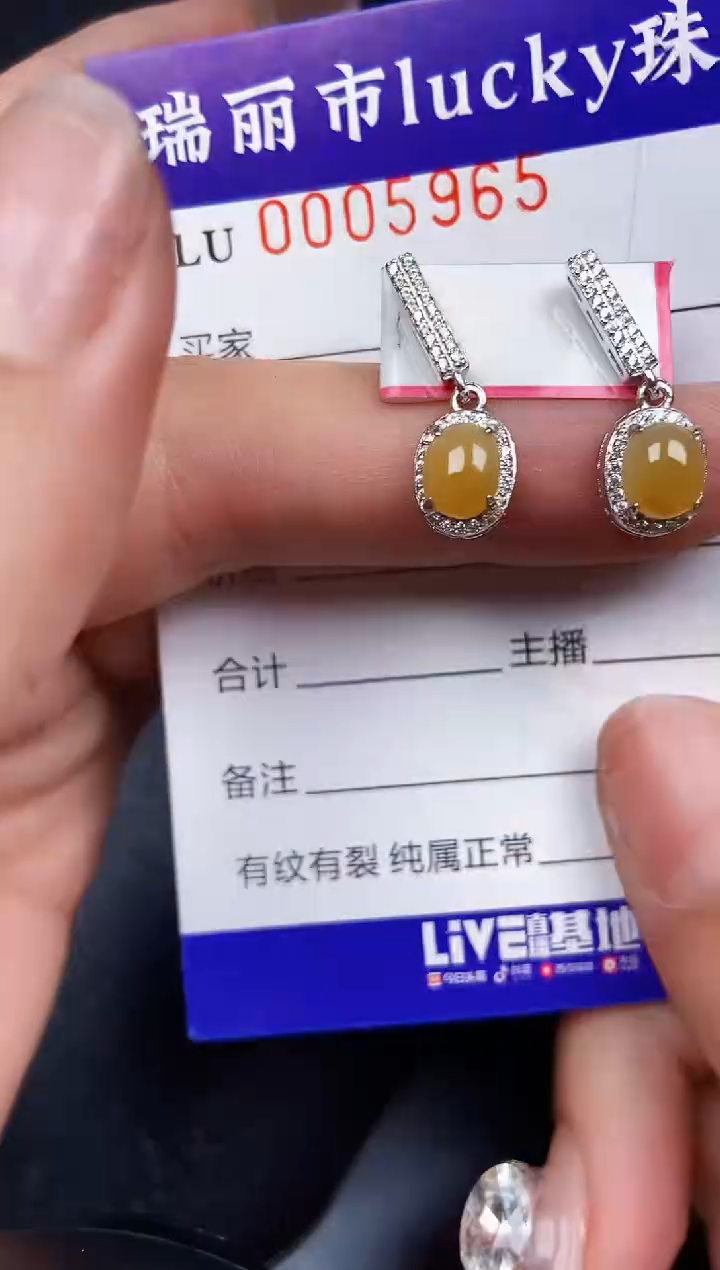 翡翠银S925镶嵌颈饰5965