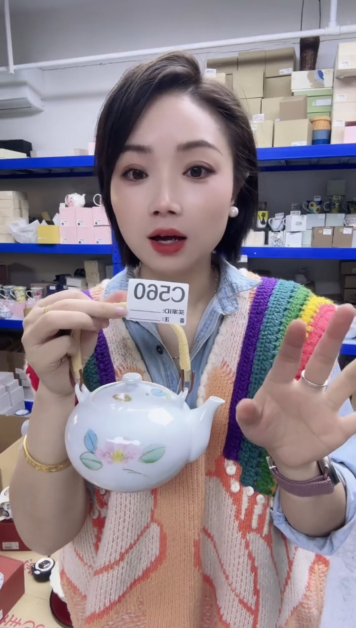 瓷片全新高端瓷器 C560壶 （样品）