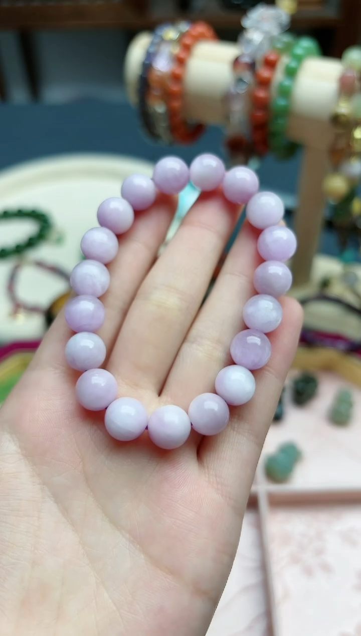 【闪购商品】锂辉石手串未镶嵌紫锂辉石10mm手串*1 LP