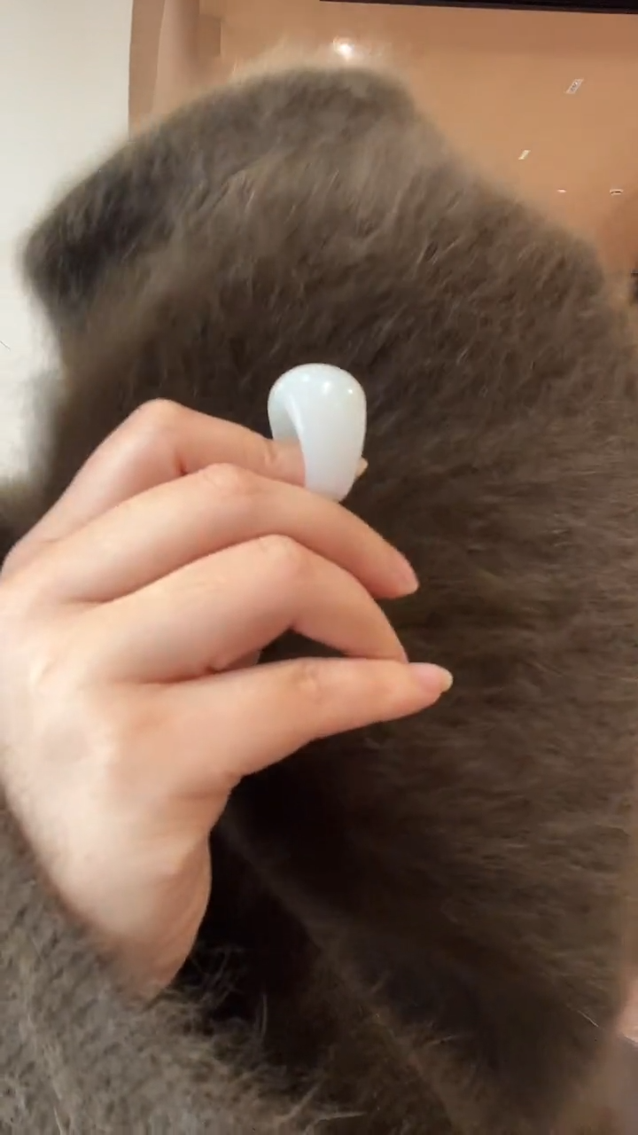 未镶嵌戒指和田玉D25119647白鹤17.5-18mm和田玉戒指多样性发其一