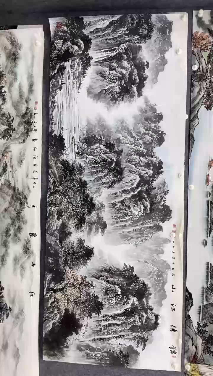 国画用****5沈泳江 手绘 小六尺180*70cm