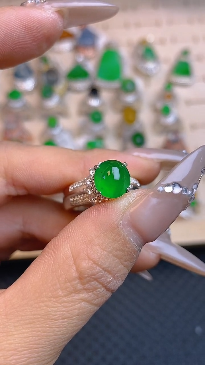 【闪购商品】定制翡翠未镶嵌 天然A货翡翠127