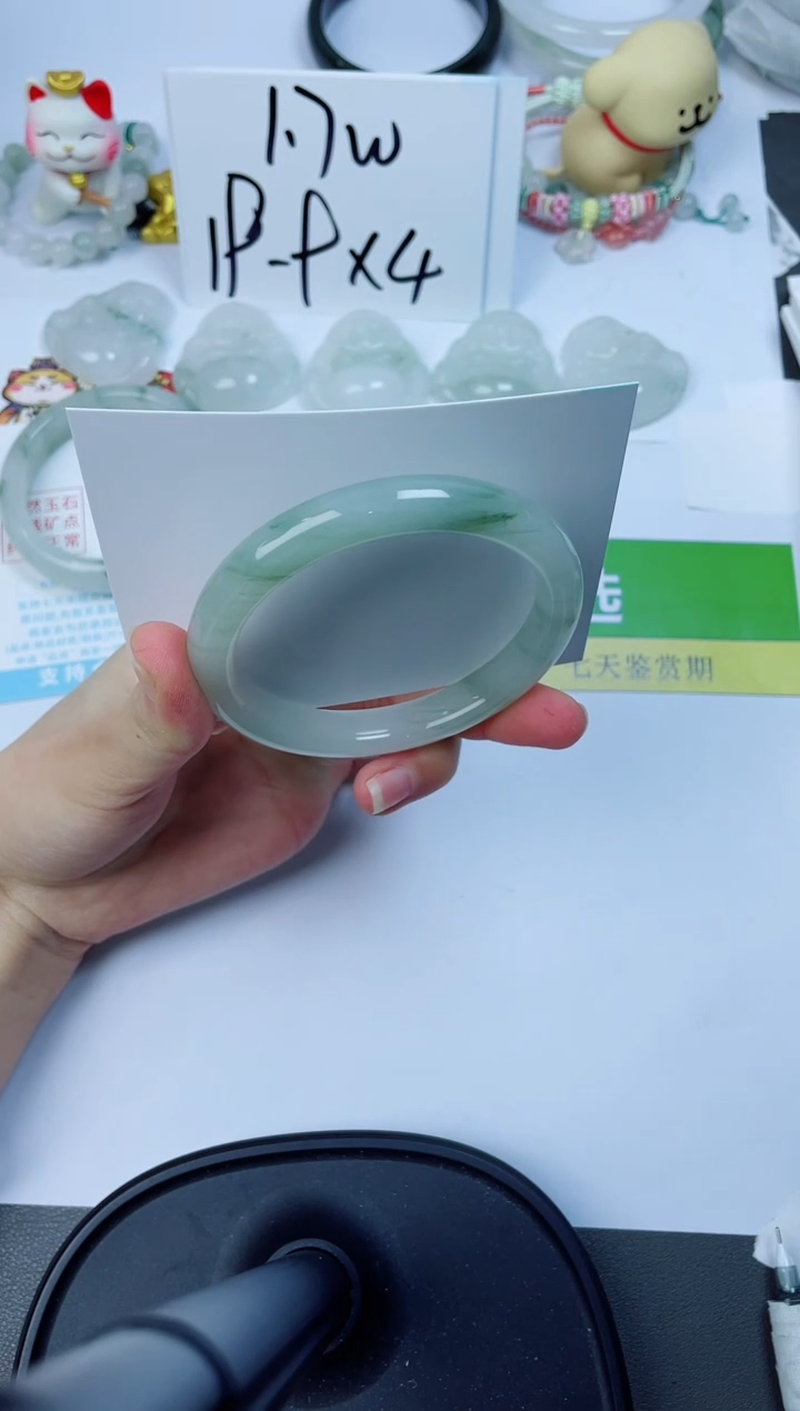 【闪购商品】石英质玉未镶嵌手镯87-58.5
