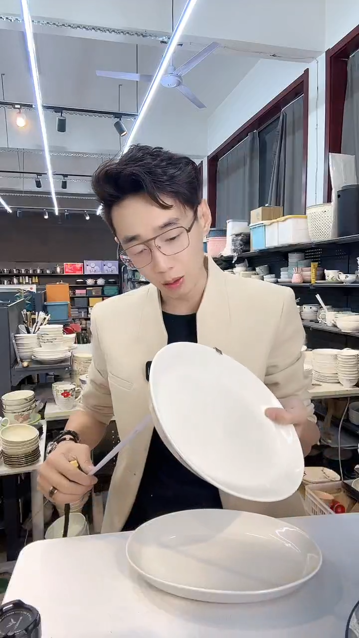 【闪购商品】2只装奶色大盘子