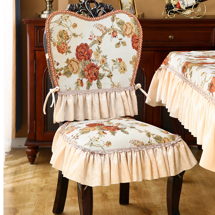 新款赛琳娜餐椅坐垫套罩美式复古轻奢高级感百搭高档餐桌椅子座垫