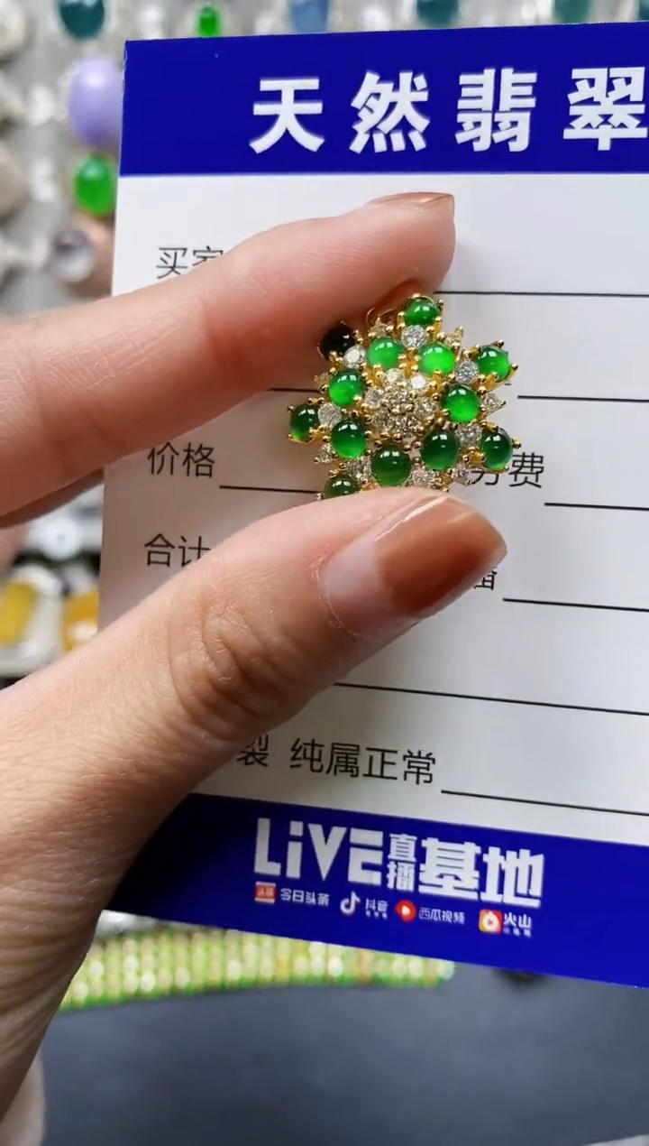 【闪购商品】翡翠颈饰银S925镶嵌0700