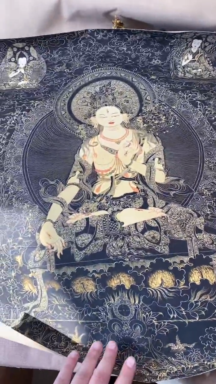 卷轴画王姬藏传唐卡艺术品